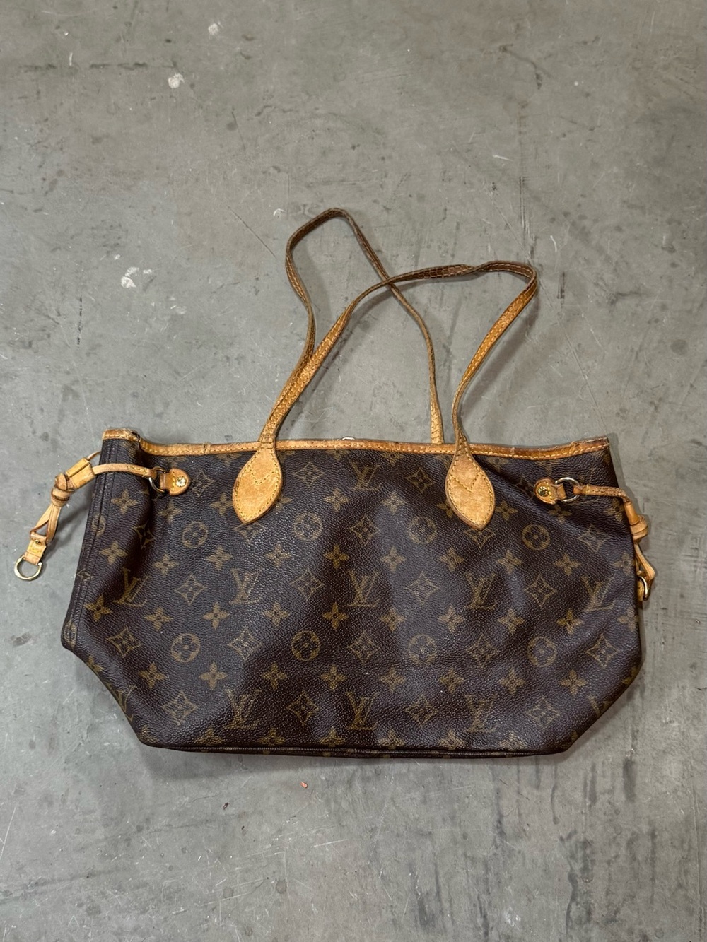 Louis Vuitton Neverfull MM Monogram Tote Bag Brown – Vintage